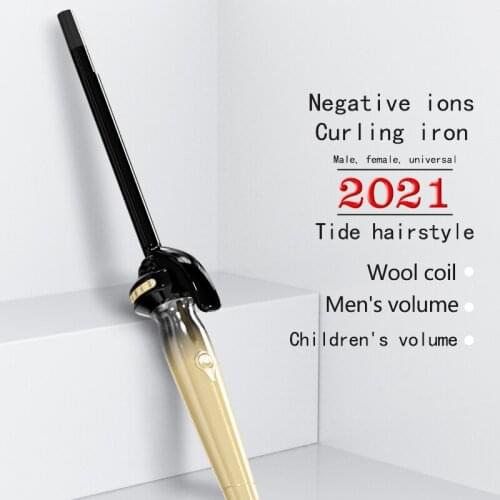JYDPR0 Factory Custom-made 9mm Wool Curling iron mens short hair curling iron egg-head Teddy curling iron bangs small volume