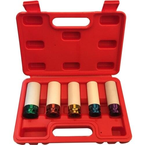 Durable Auto Parts 3Pcs/5Pcs 15/17/19/21/22mm Tire Protection Sleeve Wheel Deep Impact Nut Sockets for Car Accessories