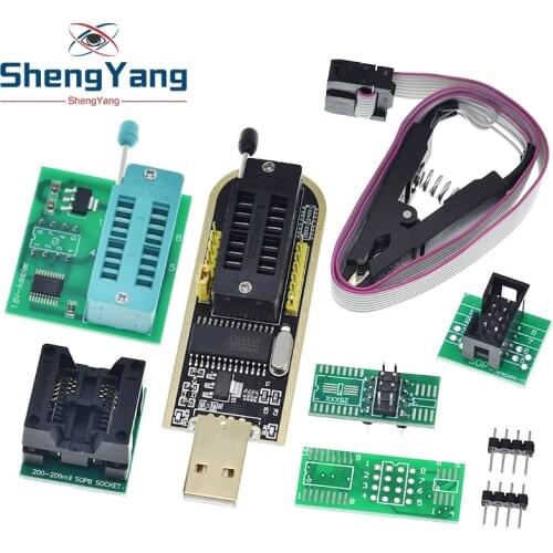 CH341A 24 25 Series EEPROM Flash BIOS USB Programmer Module SOIC8 SOP8 Test Clip For EEPROM 93CXX / 25CXX / 24CXX for arduino