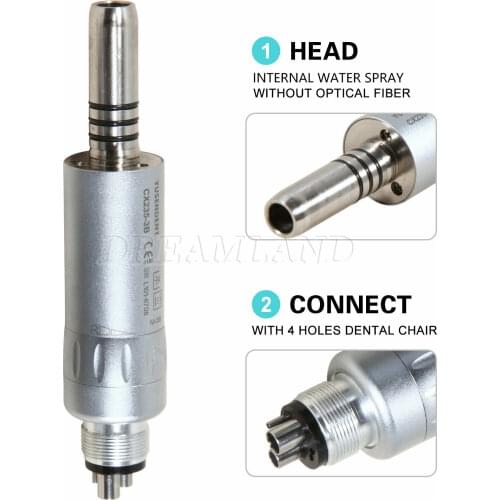 Dental Inner Water Slow Low Speed Air Motor 4-Hole 1:1 Fit NSK E-type Handpiece Coxo