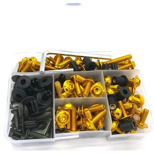 Universal Fairing Bolt Kit Fastener Clips Screws For Suzuki GSXR 600 750 1000 Bandit 1200 1250S V-Strom GSX TL 1000S
