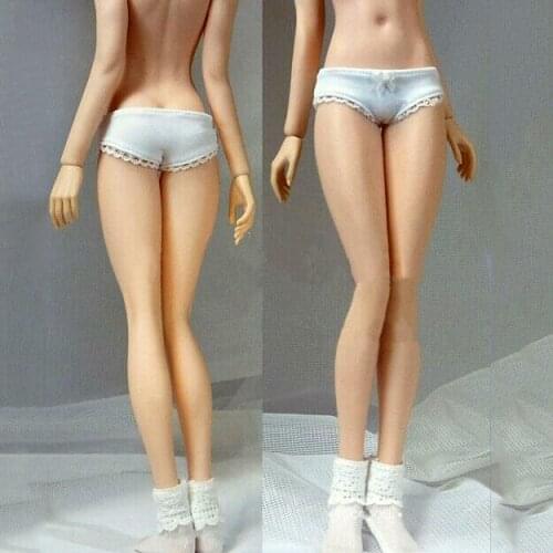 1:6 Scale Girl White Panties Underwear Sock Clothing Fit 12'' Female Figrue Body 12"TBLeague Girl Large Bust Seamless Body