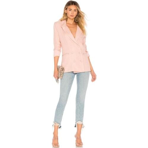 Women Jeans Pants 2021 Spring/Summer Blue Slim Ladder Frayed Ankle Jeans