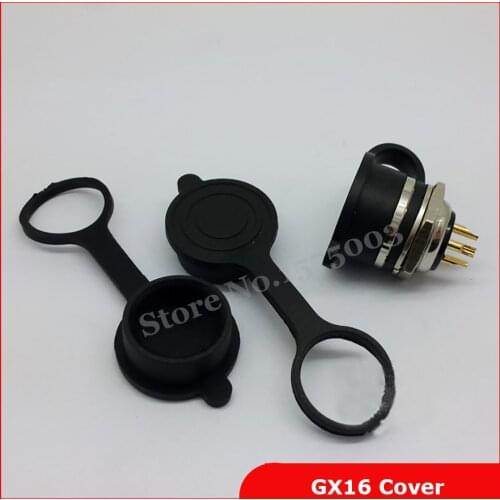 2 Pieces Waterproof Aviation Connector Plug Shell Cap Cover Protective Sleeve for For GX16 Aviation Plug