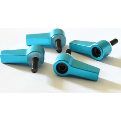 4pcs M4 Knob Thumb Screw L Shape Screw For 15mm Rod Rail Rig Clamp follow focus