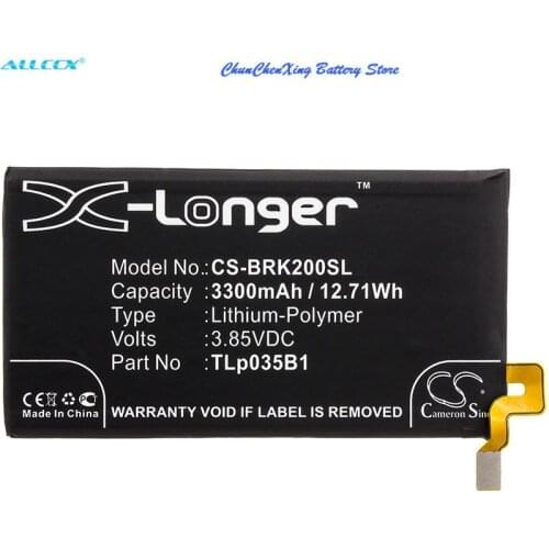 Cameron Sino 3300mAh Battery TLp035B1 for BlackBerry BBF100-1, BBF100-2, BBF100-4, BBF100-6, BBF100-8, BBF100-9, KEY2, KEY2 LE
