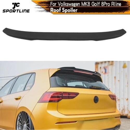 Car Rear Roof Spoiler Boot Lip Wing for Volkswagen MK8 Golf 8 Pro Rline 2021 ABS Carbon Look Glossy Black Roof Spoiler