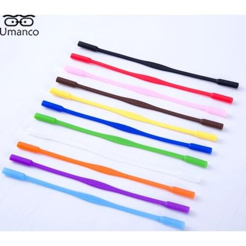 UMANCO Colorful Glasses Chain for Children Silicone Anti-Slip Eyeglasses Rope Boys Girls Glasses Fixed Elastic Band Accessories