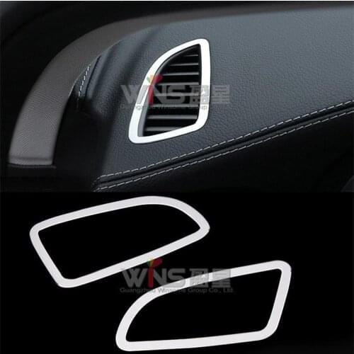 Dashboard Air Condition Vent Decorative Trim For Mercedes Benz C Class CoverInterior Mouldings Car Styling Accessories chrome