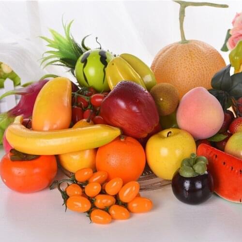 Artificial Fruit Vegetable Childrens Educational Shop Display Prop Flower Model Ornaments Photography Farmyard Decoration Props
