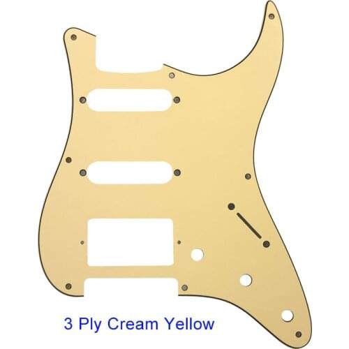 Guitar Parts For US 57 Year 8 Screw Holes Strat Guitar Pickguard With Bridge PAF Humbucker Single HSS Scratch Plate