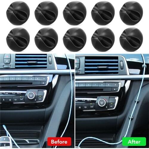 10pcs Car Wire Clip Stickers for Daihatsu Terios Sirion Mira Materia Rocky YRV Feroza Charade Accessories