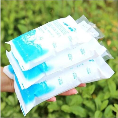 10 pieces/lot Cheap Insulated In-customized Reusable Dry Cold Ice Pack Gel Cooler Bag For Lunch Box Food Cans Wine Medical