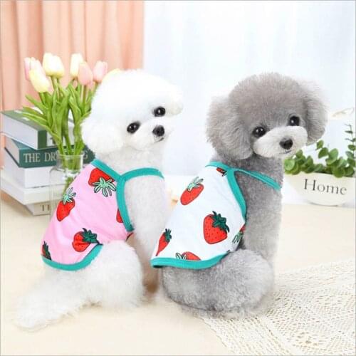 New Spring and Summer Pet Clothes Breathable Vest Comfortable Special Printed Personality Shirt