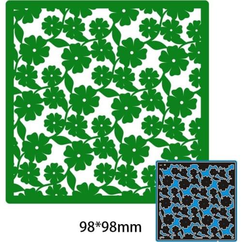 98*98mm Hollow Flower Grid New Cutting Metal Dies New Stencils DIY Scrapbooking Paper Cards Craft Making Craft Decoration