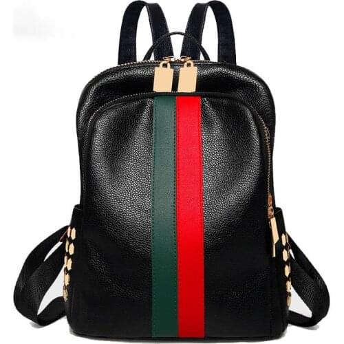 Luxury Designer Women Travel Backpack High Quality Soft PU Leather Women Backpack Fashion Girls School Backpack Women Backpack