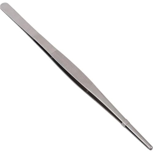 Extra-long 30CM/12 Inch Stainless Steel Kitchen Grill Tweezers BBQ Food Oven Salad Fish Serving Tongs Barbecue Tool