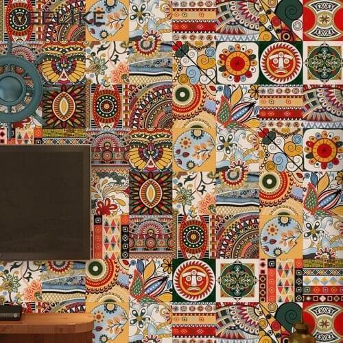 Thicken Self Adhesive Wallpapers Square Floor Wall Stickers Kitchen Backsplash Tiles Peel and Stick Modern Home Renovation Decor