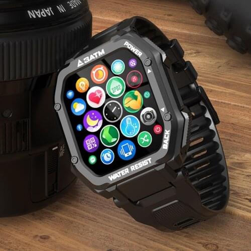Ideapro C16 waterproof sports blood smart watch mens fitness watch suitable for smart phone swimming diving watch