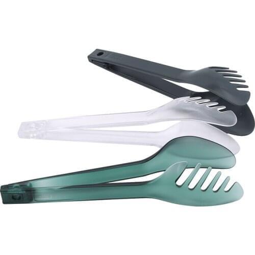 1Pcs Plastic Kitchen Tongs Serving Cooking Tongs For Barbecue Cooking Salad Grilling Frying Kitchen Utensils