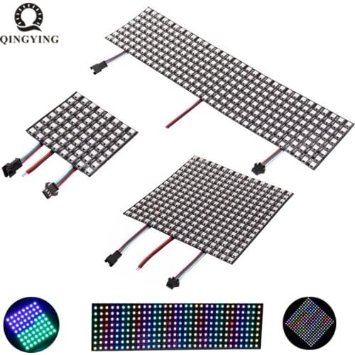 2-5pcs DC5V WS2812B 8x8 16x16 8x32 Pixels LED Panel Digital Flexible Individually Addressable WS2812 Light Module Matrix Screen