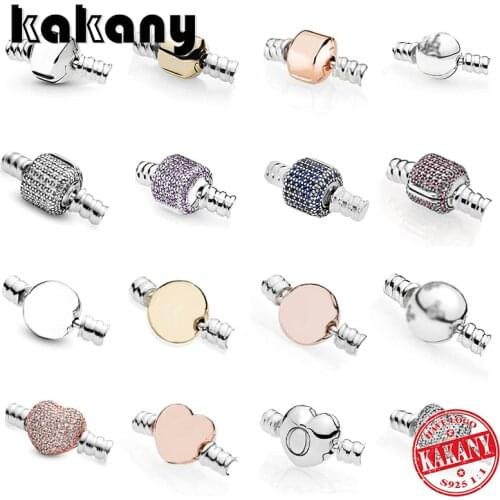 Kakany 2020 Hot Selling High Quality 100% 925 Original Classic Logo Heart Bracelet Diy Accessories Romantic Couple Jewelry