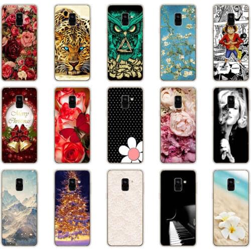 For Cases Samsung Galaxy A8 2018 Case Samsung A8 A 8 Plus 2018 Cover Soft Silicone TPU Case Coque Capa Bumper