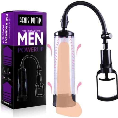 Cheap Penis Pump Penis Enlargement Vacuum Pumps Prolong Enhancer Penis Massager Exercise Enlarger Extender Sex Product for Men