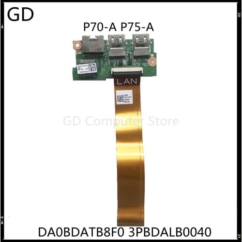GD Original For HP P70-A P75-A USB LAN Board With Cable DA0BDATB8F0 3PBDALB0040 Full Tested Fast Shipping
