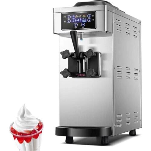 New Model Ice Cream Maker Desktop Mini Soft Ice Cream Vending Machine 1 Flavor Ice Cream Machine