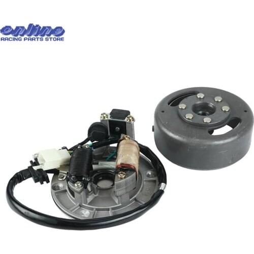 Motorcycle AC Ignition Magneto Stator Magneto Flywheel kit For LF 50cc 110cc 125cc Lifan Horizontal Engines Dirt Pit Bikes