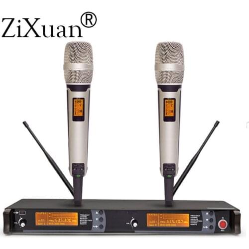 610-670MHz KTV karaoke stage performance microphones skm9000 handhold headset lavalier mic dual professional wireless microphone