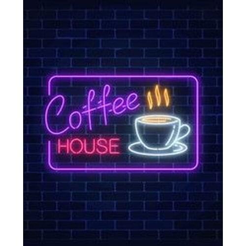 Neon Sign For coffee house with cup resterant decorate wall light club room Hotel Arcade DISPLAY BUSINESS Impact Attract light