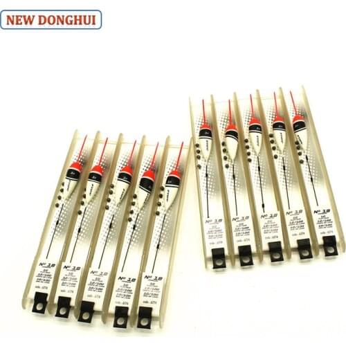 Newdonghui Easy Use Fishing Float Set Winder Float 5pcs/10pcs/30pcs/pack Ready-Made Rig 1.0G 6774