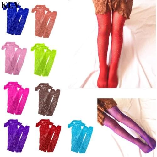 New Fashion Girls Tights Toddler Kids Baby Rhinestone Fishnet Pantyhose Girl Children Mesh Stockings Hollow Out Tights Fish Net