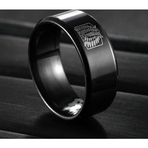 Wedding Band Rings Engagement Black Ring for Bridal Christmas Anniversary Gift Women Men Stainless Steel Couple Jewelry