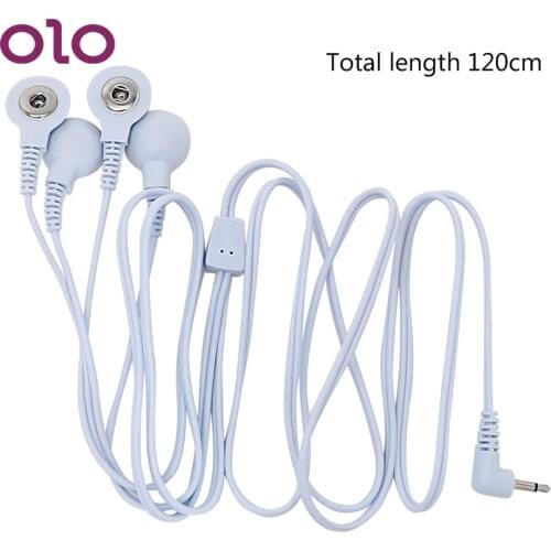OLO 4 Head Buckle Line 1 Electro Stimulation Shock Conversion Line Sex Toys Electric Shock Wire Therapy Massager Accessories