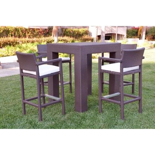 Trade Assurance PE Rattan Bar Furniture unique modern bar furniture