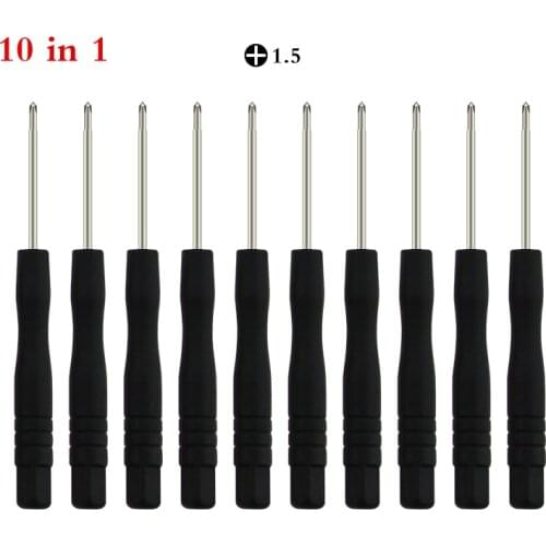 UANME 10PCS/LOT 1.5mm Cross Head Mini Phillips Screwdriver For iPhone Samsung Huawei Cell Phone Repair Tools Screw Driver