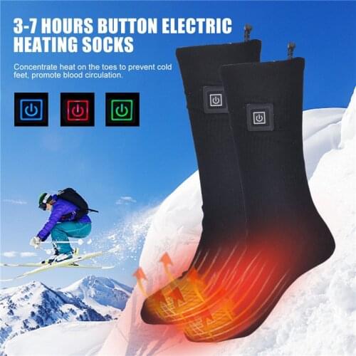 Unisex Electric Heating Outdoor Skiing Cycling Warm Socks Boot Feet Warmer Winter Outdoor Camping Thermal Socks