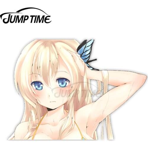 Jump Time Boku wa Tomodachi ga Sukunai Kashiwazaki Sena 56 Cute Anime Girl Peeker Vinyl Decal Window Waifu Car Stickers