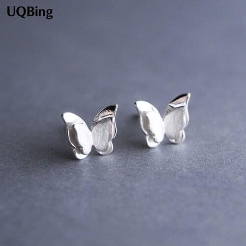 New Style Fashion 925 Sterling Silver Butterfly Stud Earrings For Women Jewelry Pendientes Brincos Fashion Jewelry