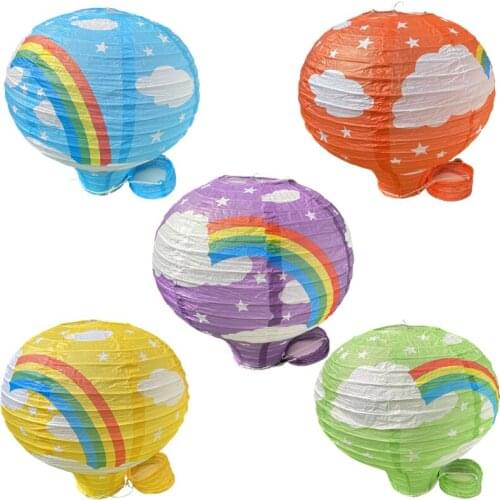 1pc 25cm-40cm Paper Lantern Hot Air Balloon Wedding Decoration ChildrenS Bedroom Ceiling Decorations Birthday Party articles