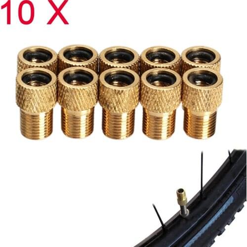 10x Converter Presta to Schrader Bicycle Bike Valve Adaptor Tube Pump Tool MTB Accessories