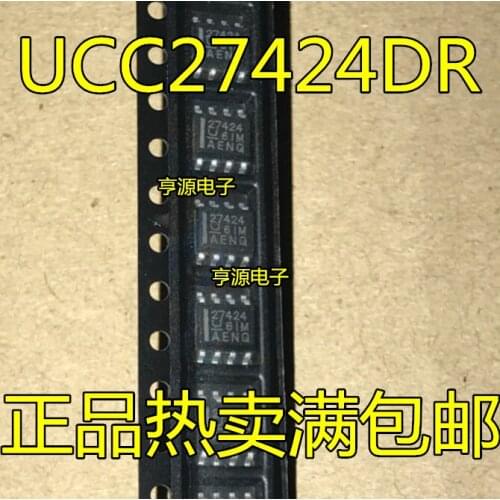 10 pçs/lote New genuine ucc27424dr ucc27424 27424 sop8 hot spot