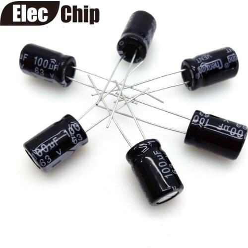 100uF 63V 8*12 Aluminum electrolytic capacitor 50pcs/lot