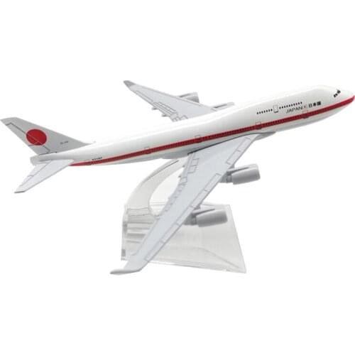 16CM Prime Minister Japan B747 Airlines Airplane Model with Base Alloy Aircraft Plane For Collectible Souvenir Show Gift Toy