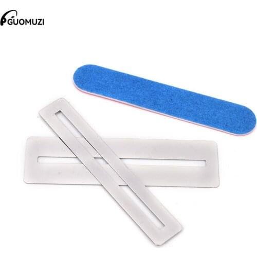 3 Pcs Stainless Steel Guitar String Grinding Tools Repairing Tool Set Fretboard Guard ProtectIve Shim & Fret Wire File