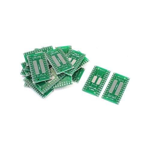 30PCS SOP28 SSOP28 TSSOP28 to DIP28 Two Sides Adapter PCB IC Converter Plate