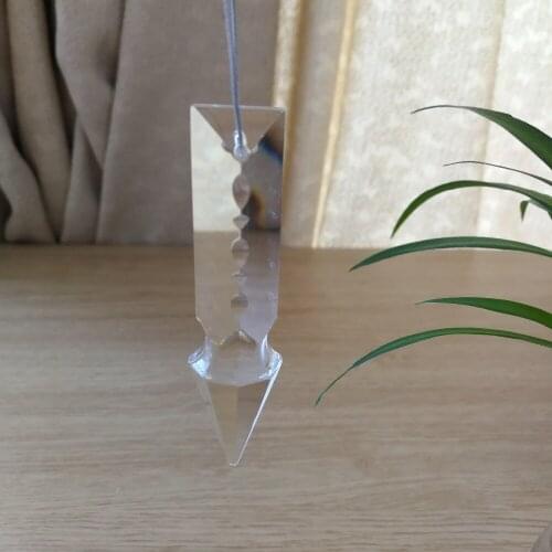 64 pieces/lot 63mm Transparent Crystal pendent With One Hole For Home Decoration & Diy